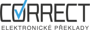 Logo Correct elektronické překlady